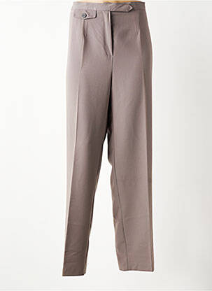 Pantalon drept elasticitate mărime normală maro 20/20 femeie