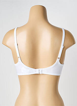 Sutien efect material satinat sutien cupe întregi cu decolteu înalt alb TRIUMPH femeie