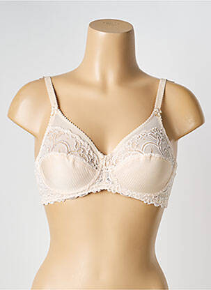 Sutien efect material satinat sutien cupe întregi cu decolteu înalt roz TRIUMPH femeie