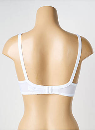 Sutien efect material satinat sutien cupe întregi cu decolteu înalt alb TRIUMPH femeie