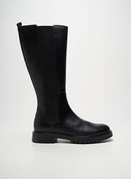 Cizme material neted toc plat până la 3 cm negru ACEBOS femeie