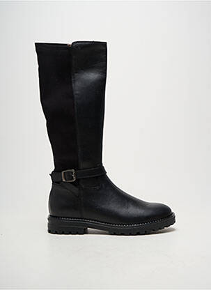 Cizme material neted toc plat până la 3 cm negru ACEBOS femeie