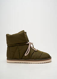 Botine/ghete material neted toc plat până la 3 cm verde ARMISTICE femeie