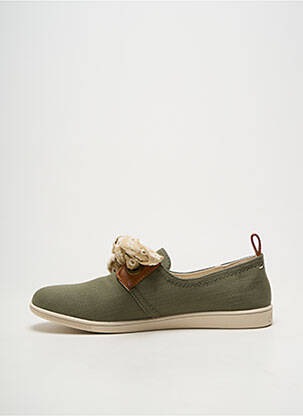 Slip-on-uri închidere cu șireturi toc plat până la 3 cm verde ARMISTICE femeie