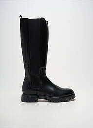 Cizme material neted toc plat până la 3 cm negru ACEBOS femeie