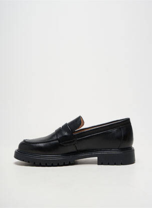 Mocasini material neted toc plat până la 3 cm negru ACEBOS femeie