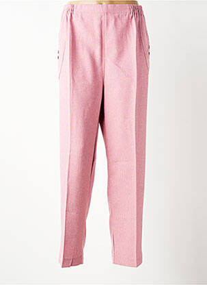 Pantalon drept țesătură crep mărime normală roz VISION NIGHT femeie