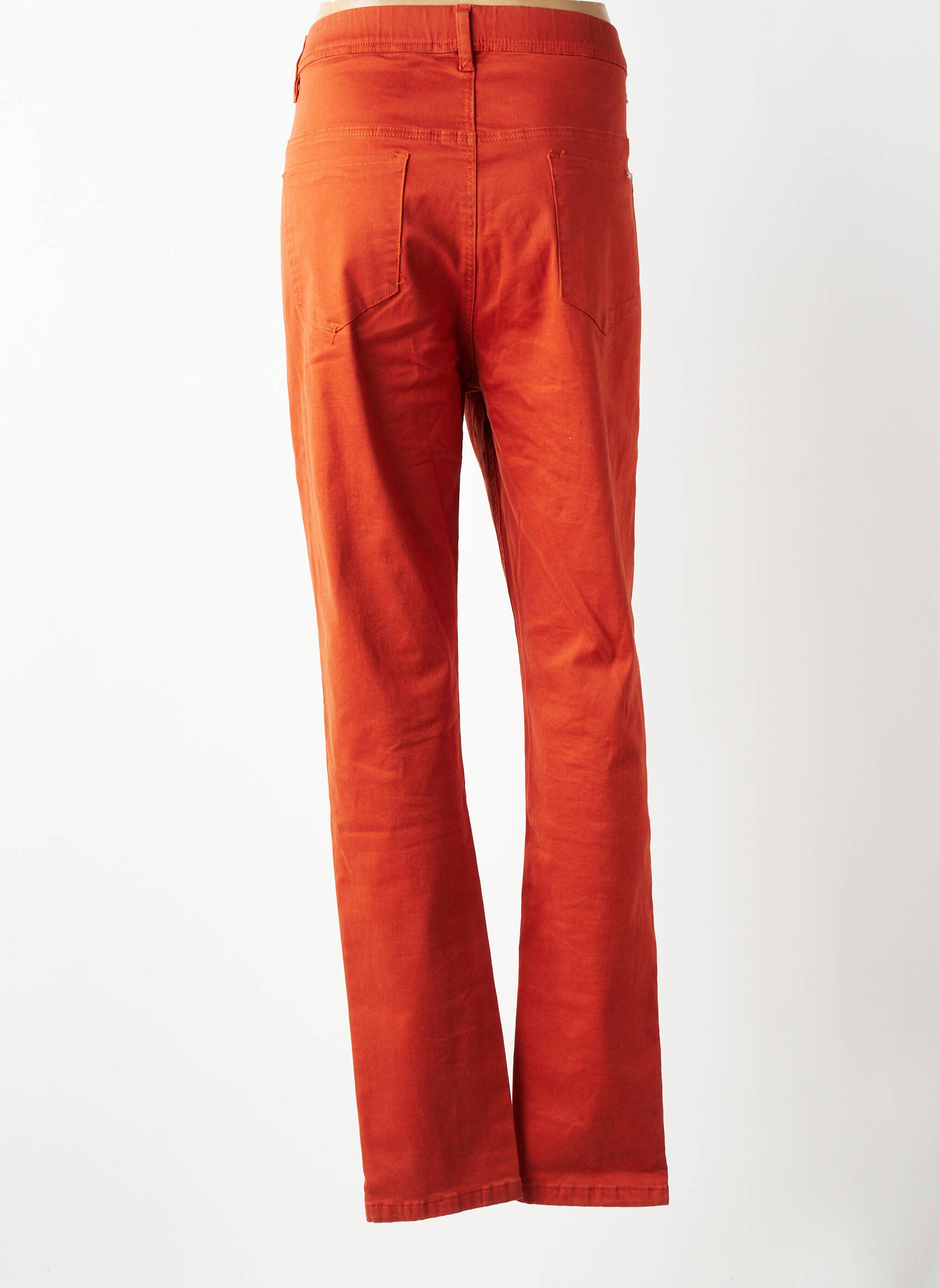 Pantalon drept elasticitate mărime normală portocalie GRIFFON femeie
