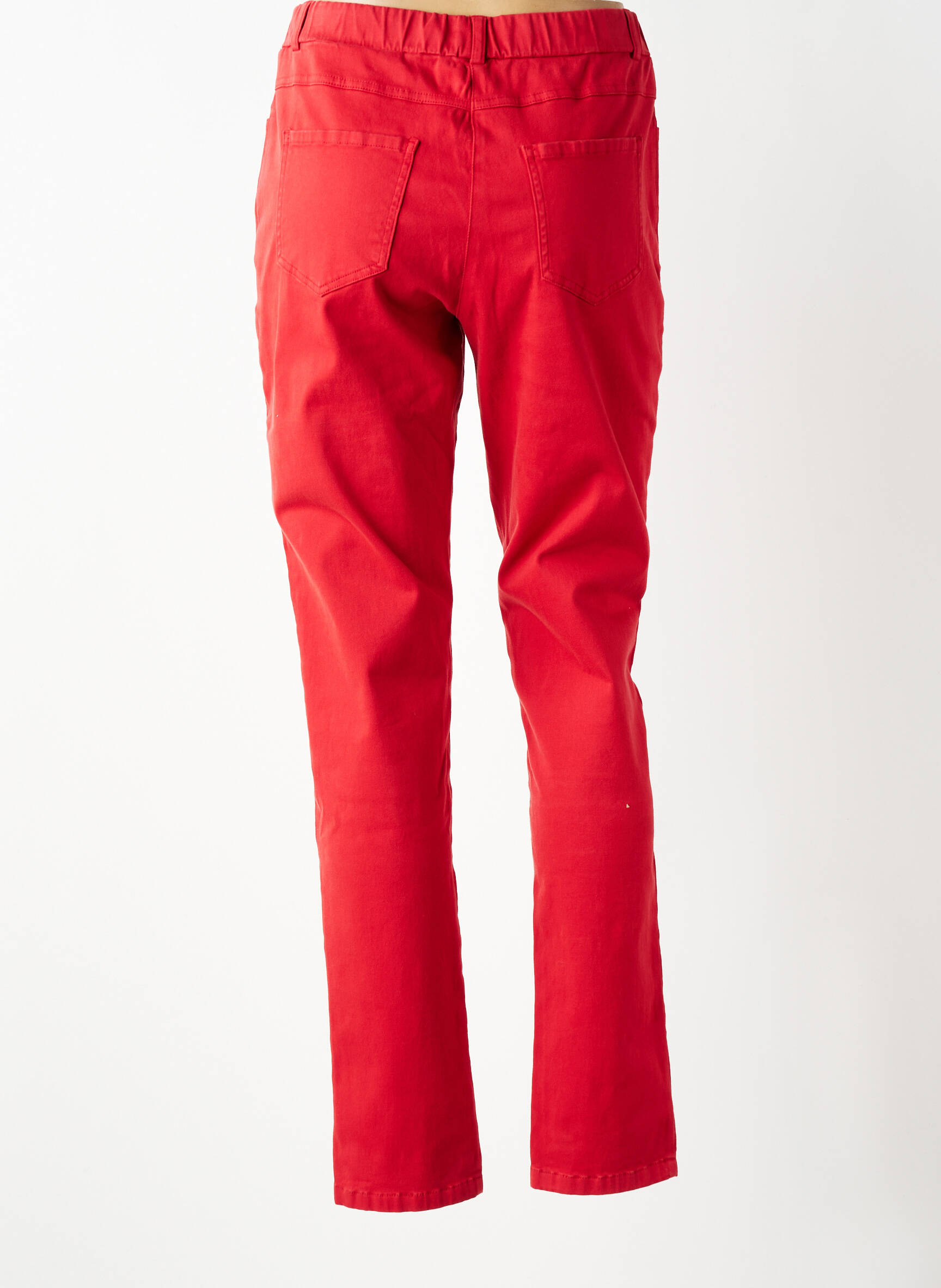 Pantalon drept elasticitate mărime normală roșu GUY DUBOUIS femeie