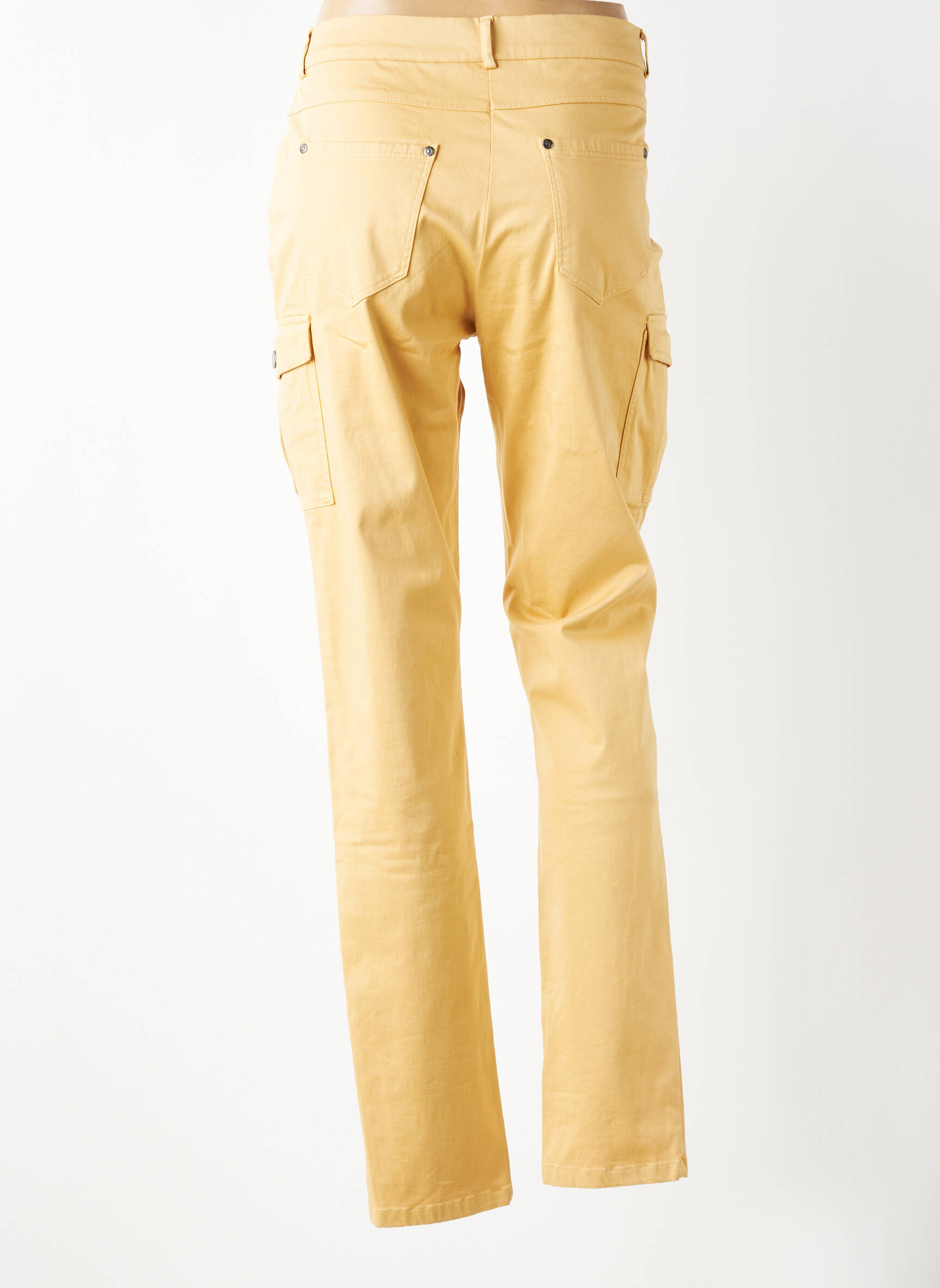 Pantalon drept elasticitate mărime normală galben MERI & ESCA femeie