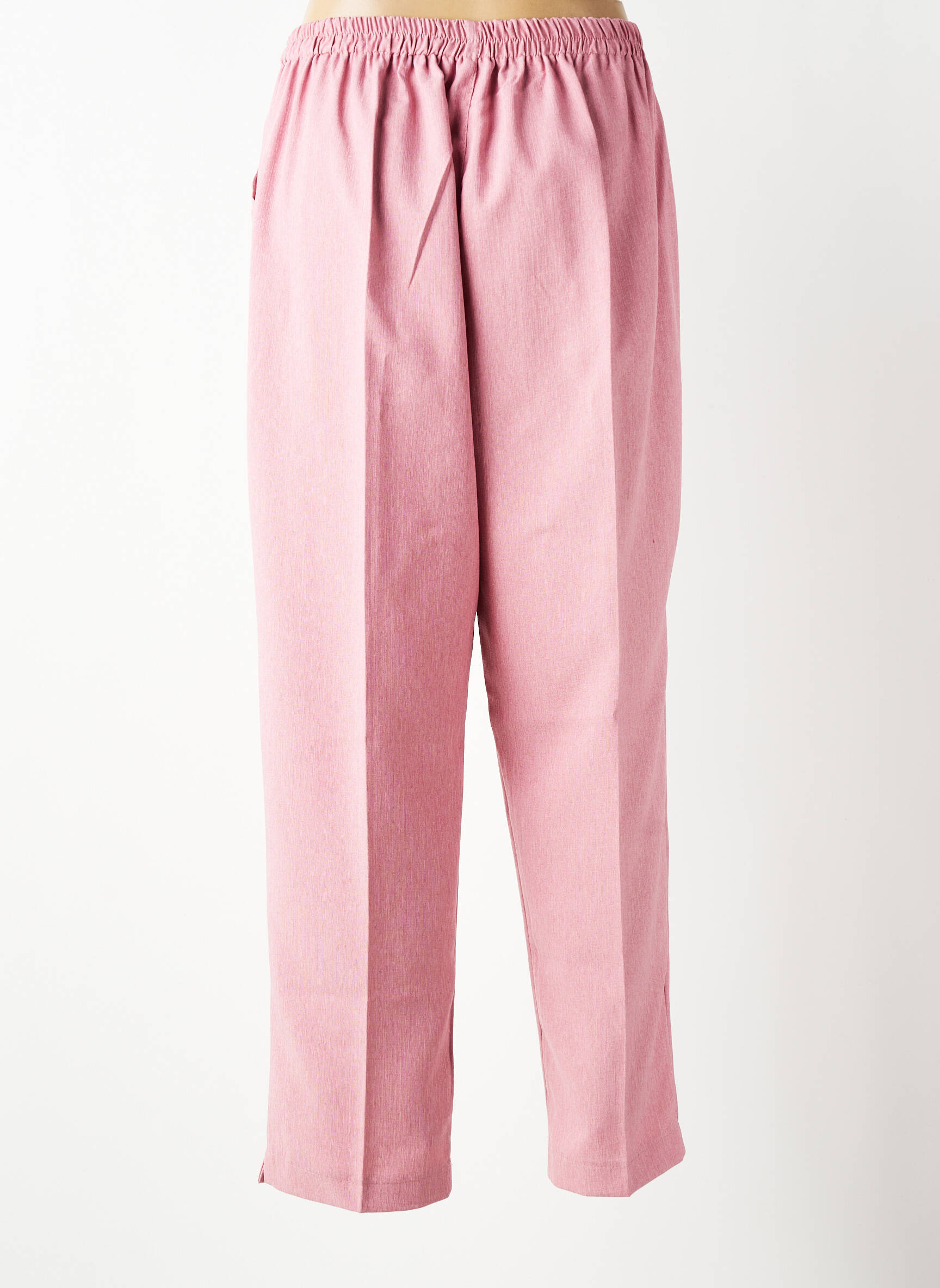 Pantalon drept țesătură crep mărime normală roz VISION NIGHT femeie
