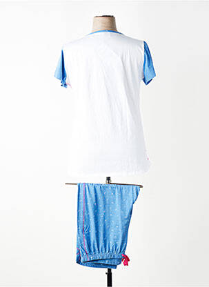 Pijama mâneci scurte albastru MASSANA femeie