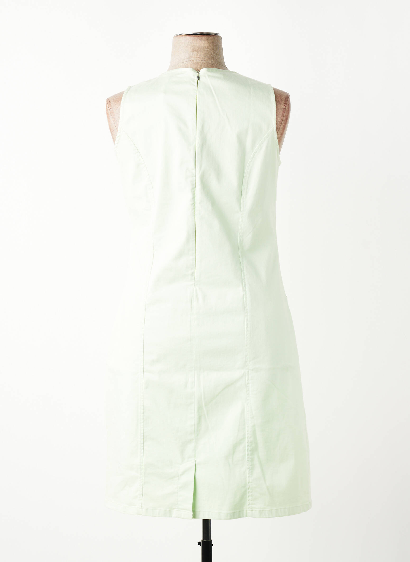 Rochie scurtă fără mâneci fără mâneci verde GUY DUBOUIS femeie