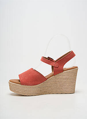 Sandale/pantofi decupați toc platformă toc de 7 la 9 cm roz OH!! ISABELLA femeie