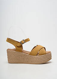 Sandale/pantofi decupați toc platformă toc de 7 la 9 cm galben OH!! ISABELLA femeie