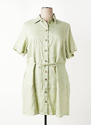 Rochie scurtă mâneci scurte mâneci scurte verde YESTA femeie
