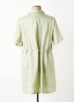 Rochie scurtă mâneci scurte mâneci scurte verde YESTA femeie
