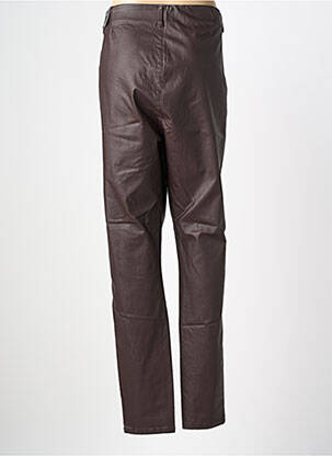 Pantalon slim talie elastică mărime normală maro CISO femeie