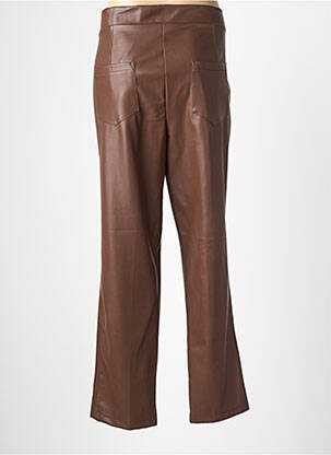 Pantalon slim talie elastică mărime normală maro JEAN MARC PHILIPPE femeie