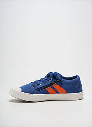 Adidași închidere cu fermoar și șireturi vârf rotund albastru PALLADIUM bărbat