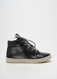 Adidași țesătură satinată vârf rotund negru PALLADIUM fată