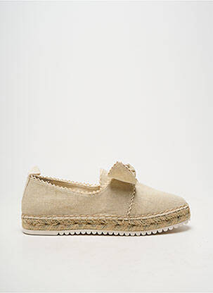 Espadrile țesătură satinată toc plat până la 3 cm bej ARMISTICE femeie