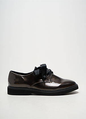 Derby-uri material neted toc plat până la 3 cm negru ARMISTICE femeie