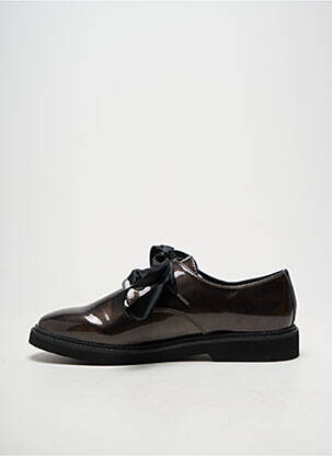 Derby-uri material neted toc plat până la 3 cm negru ARMISTICE femeie