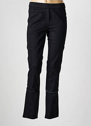 Pantalon drept talie elastică negru FRANK WALDER femeie