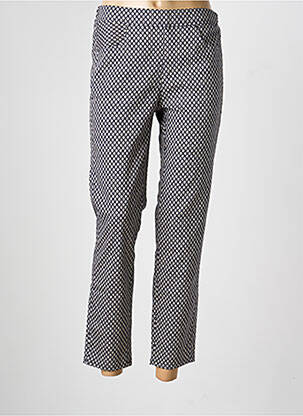 Pantalon 7/8 talie elastică albastru FRANK WALDER femeie