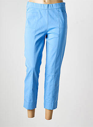 Pantalon 7/8 talie elastică albastru FRANK WALDER femeie