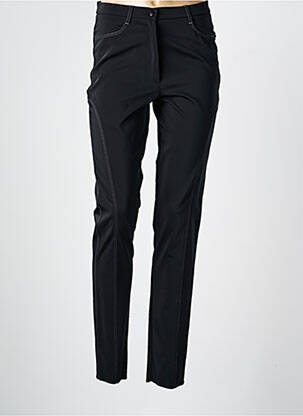 Pantalon slim talie elastică mărime normală negru KARTING femeie
