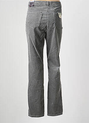Pantalon slim țesătură poplin mărime normală gri TONI femeie
