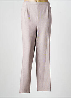 Pantalon drept talie elastică mărime normală bej FINNKARELIA femeie
