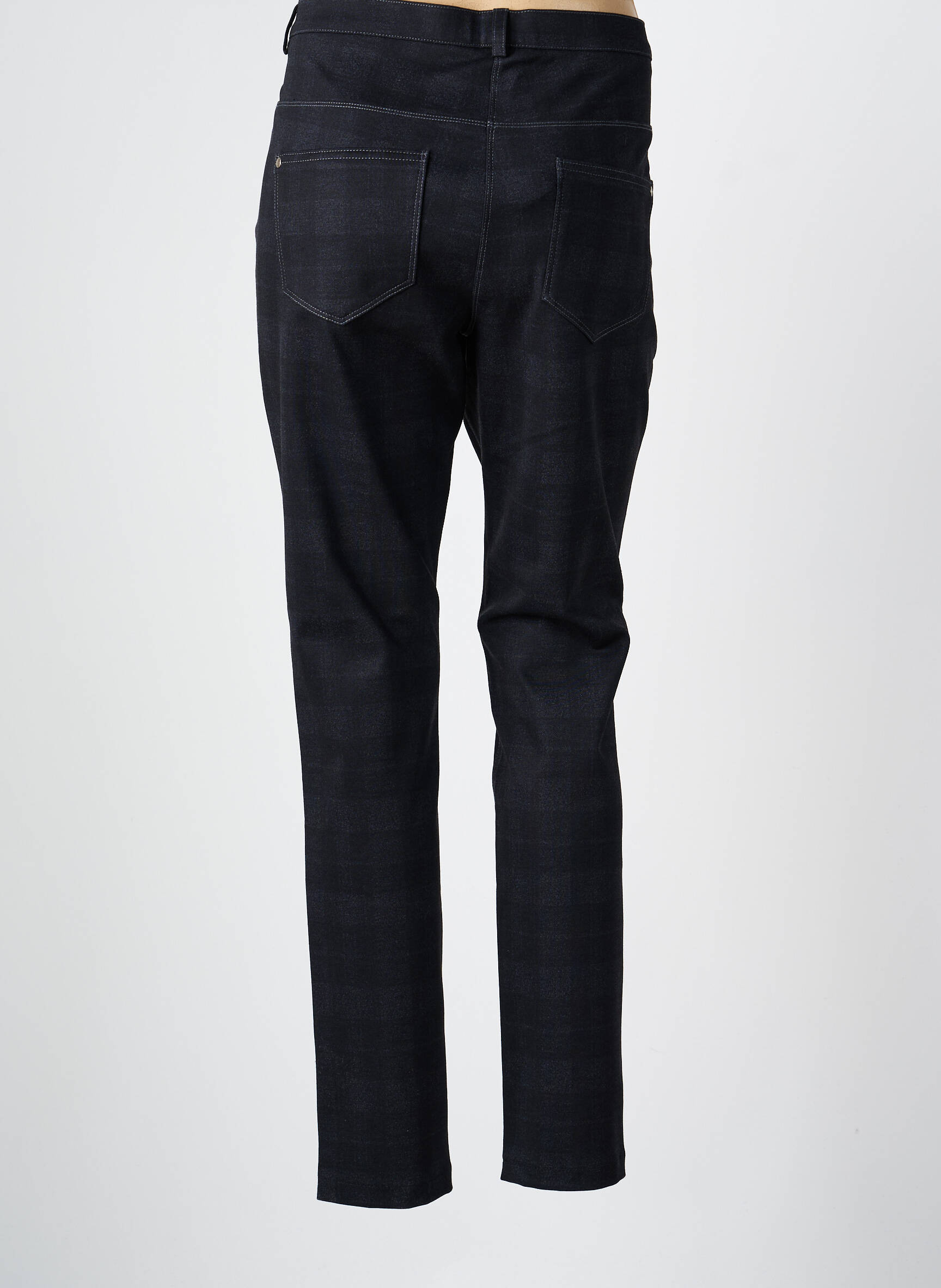 Pantalon slim elasticitate mărime normală negru CHRISTINE LAURE femeie