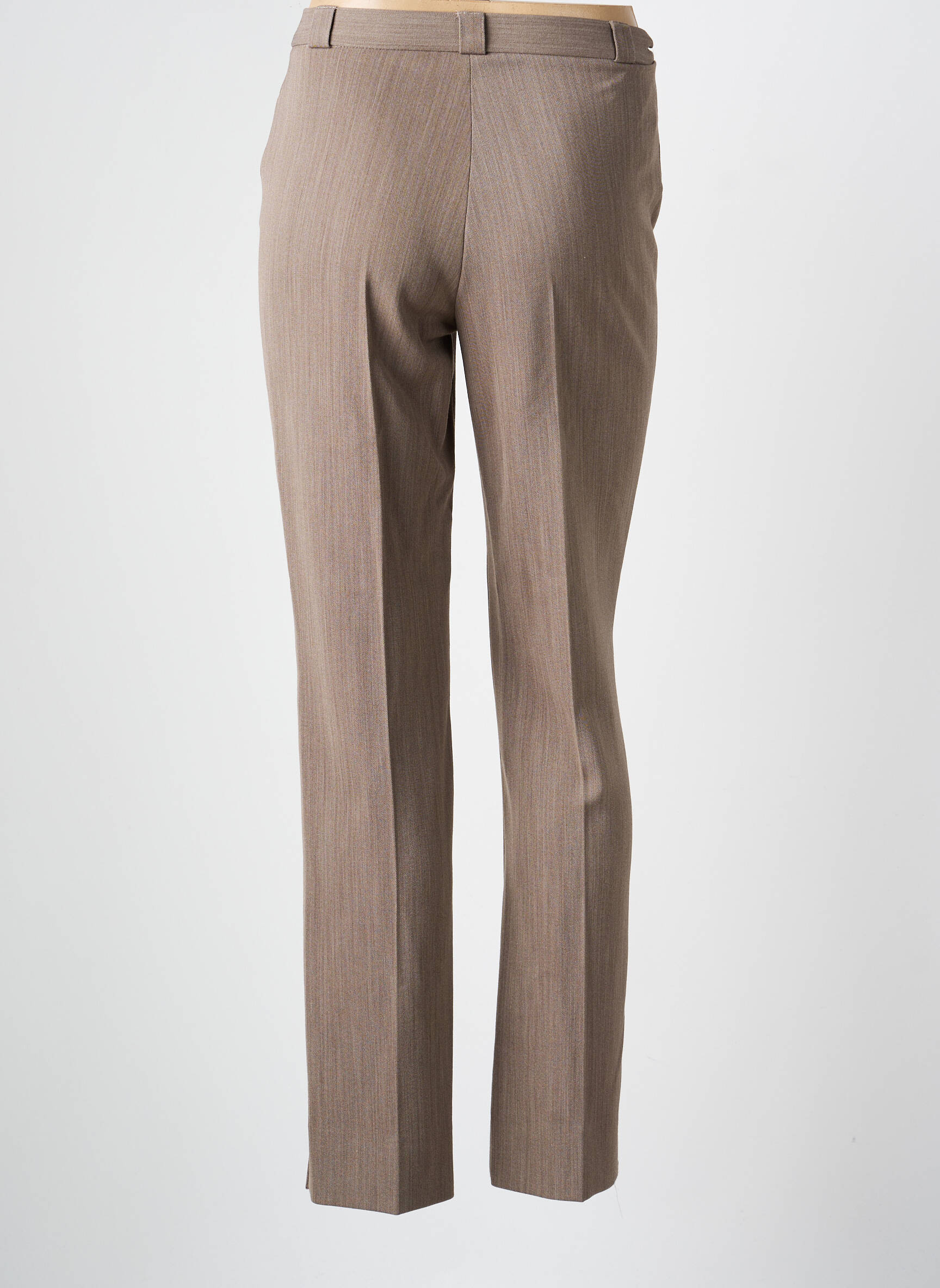 Pantalon slim talie înaltă talie înaltă maro QUATTRO femeie