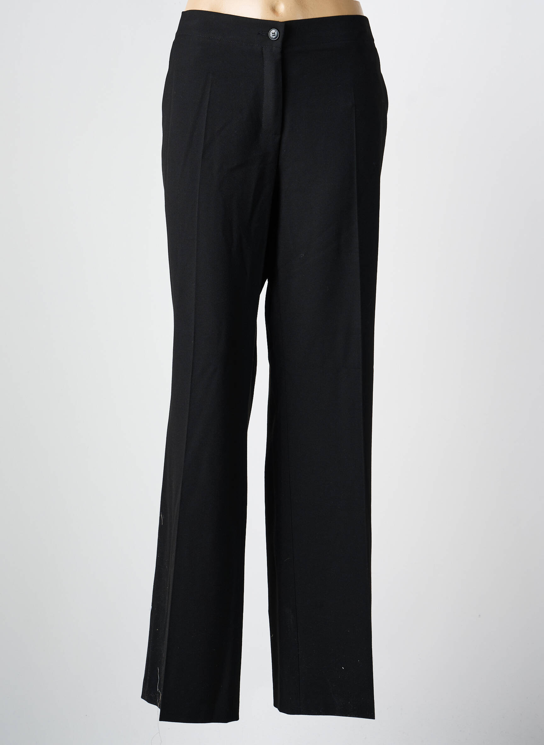 Pantalon drept țesătură crep mărime normală negru TONI femeie