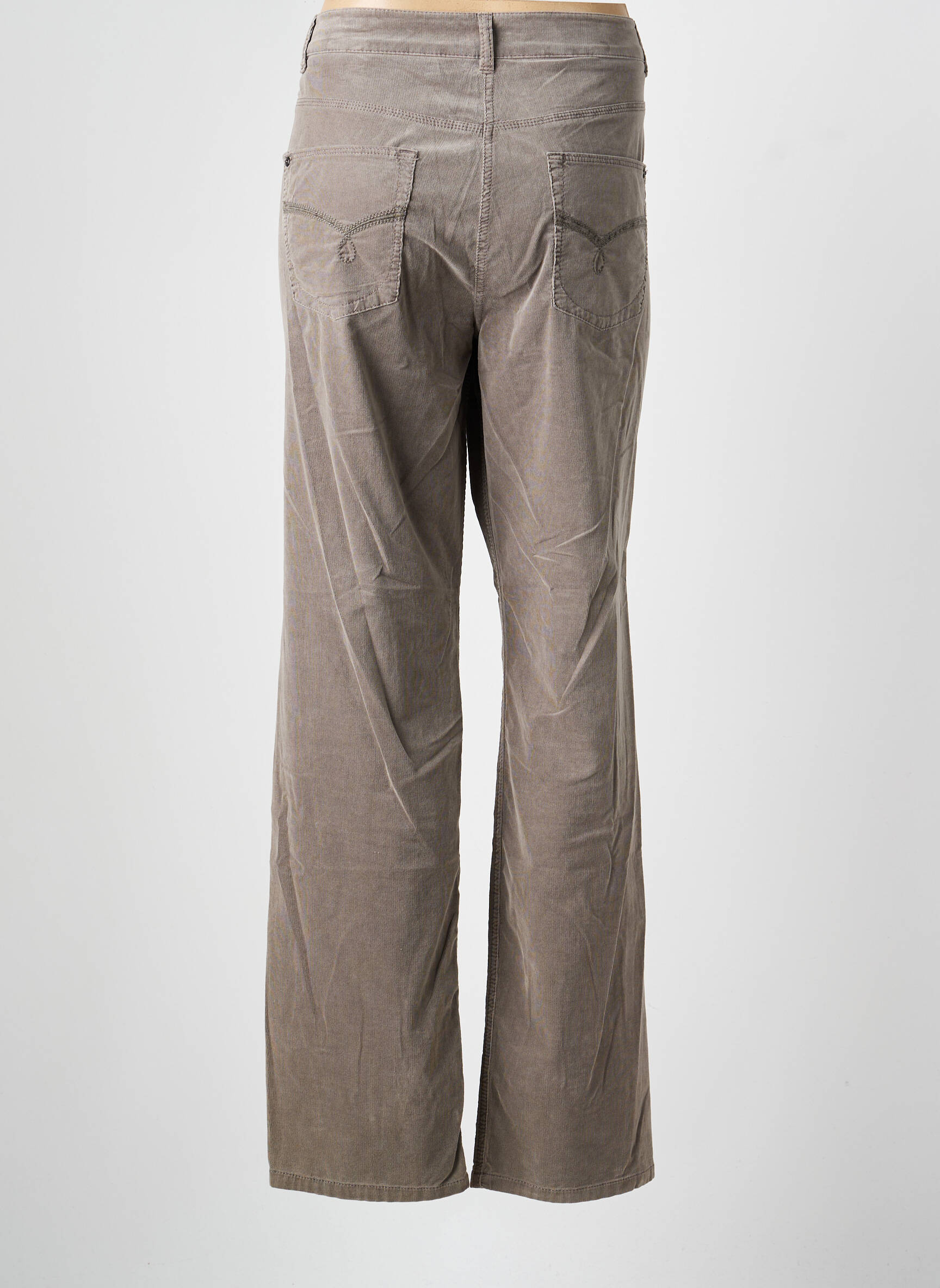 Pantalon drept elasticitate mărime normală gri OLSEN femeie