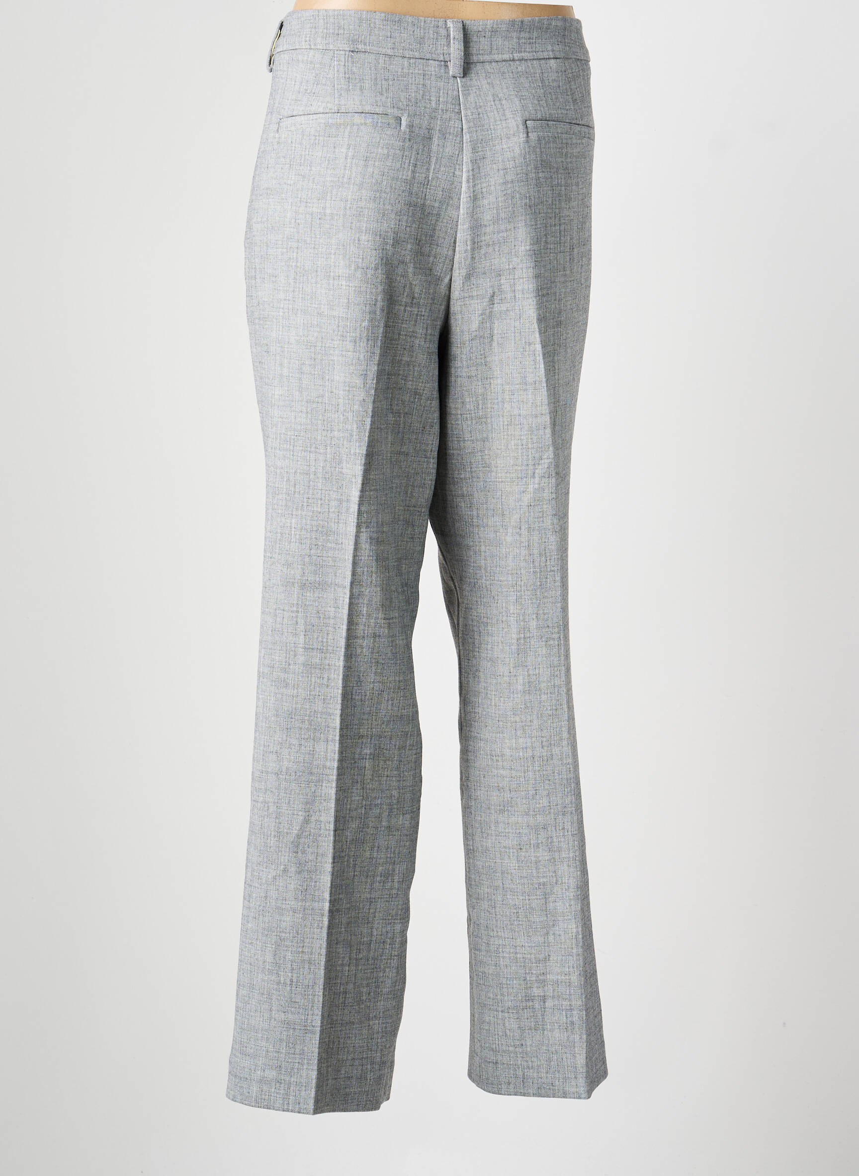 Pantalon chino închidere cu fermoar sub clapetă cu nasturi mărime normală gri OLSEN femeie