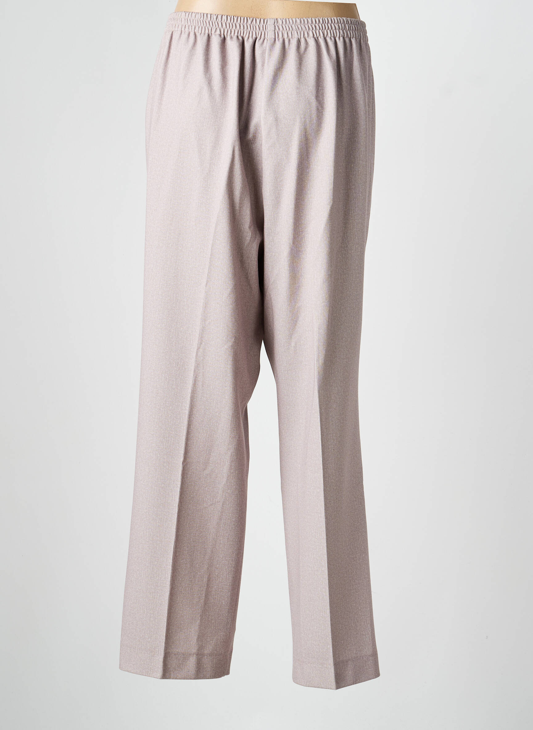 Pantalon drept talie elastică mărime normală bej FINNKARELIA femeie