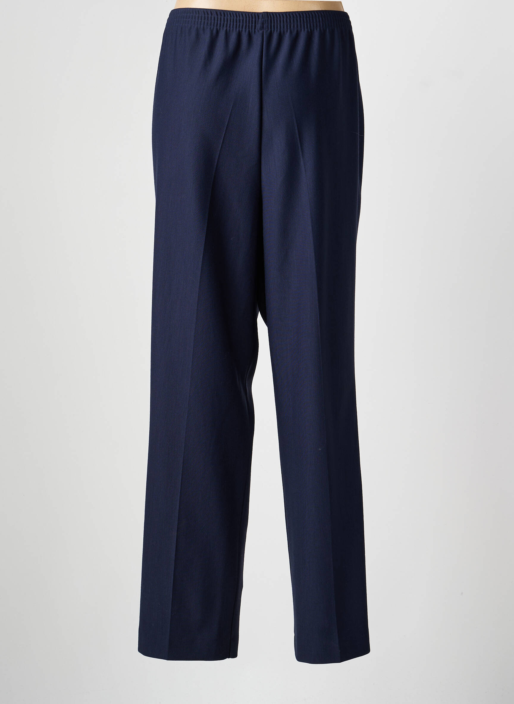 Pantalon drept țesătură crep mărime normală albastru FINNKARELIA femeie