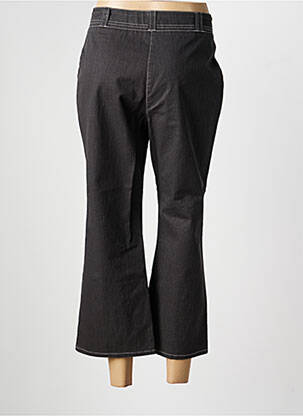 Pantalon 7/8 țesătură poplin mărime normală gri UN POINT C EST TOUT femeie