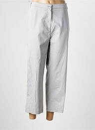 Pantalon 7/8 țesătură poplin mărime normală gri LEWINGER femeie