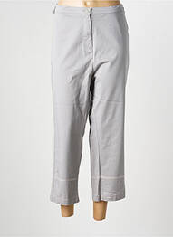 Pantalon 7/8 țesătură poplin mărime normală gri LEWINGER femeie