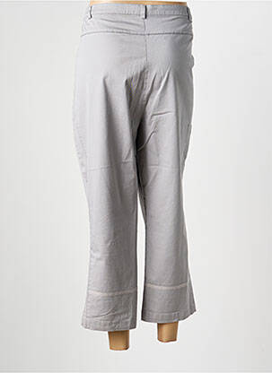 Pantalon 7/8 țesătură poplin mărime normală gri LEWINGER femeie
