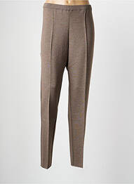 Pantalon slim talie elastică mărime normală maro PAUPORTÉ femeie