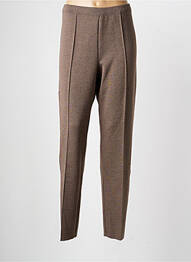 Pantalon slim talie elastică mărime normală maro PAUPORTÉ femeie