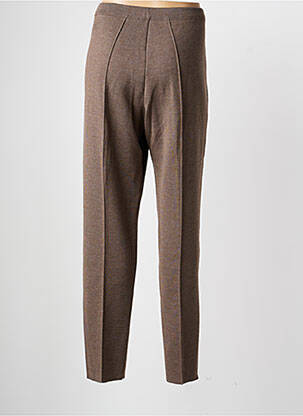 Pantalon slim talie elastică mărime normală maro PAUPORTÉ femeie