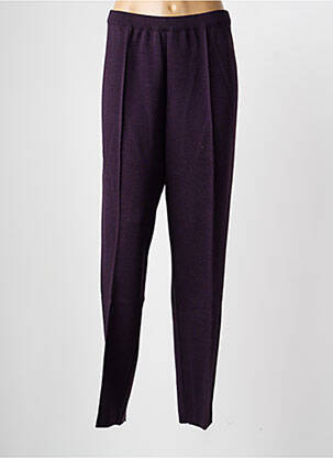 Pantalon slim talie elastică mărime normală violet PAUPORTÉ femeie