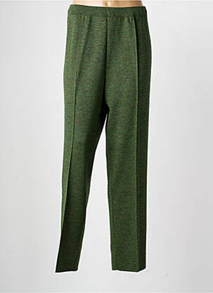 Pantalon drept talie elastică mărime normală verde JEAN GIRARD femeie
